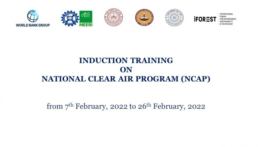 Online lectures on “Induction Training on National Clean Air Program”